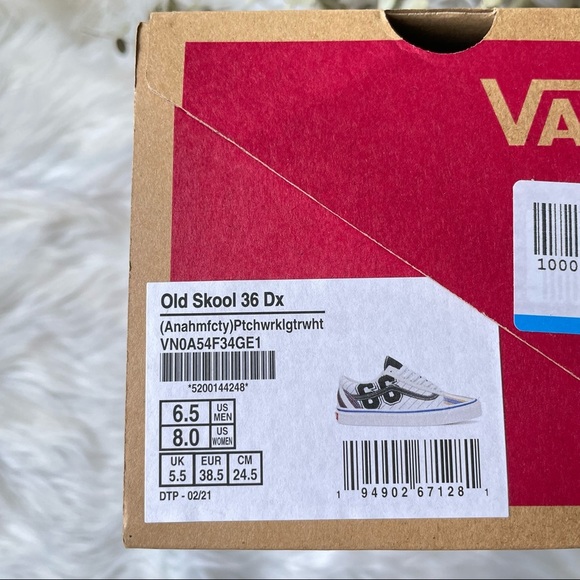 Vans Old Skool 36 DX Anaheim Factory Patchwork League True White - Picture 16 of 16